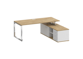 Стол руководителя с опорной греденцией, правый SHIFT SK.SRG-200 (R) 2000*1800*753